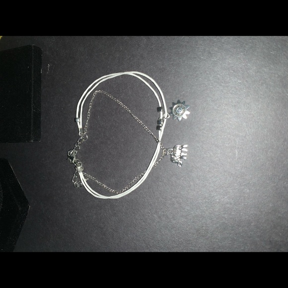 Elephant Sun Pendant Multi-layer beach Anklet - Picture 4 of 4